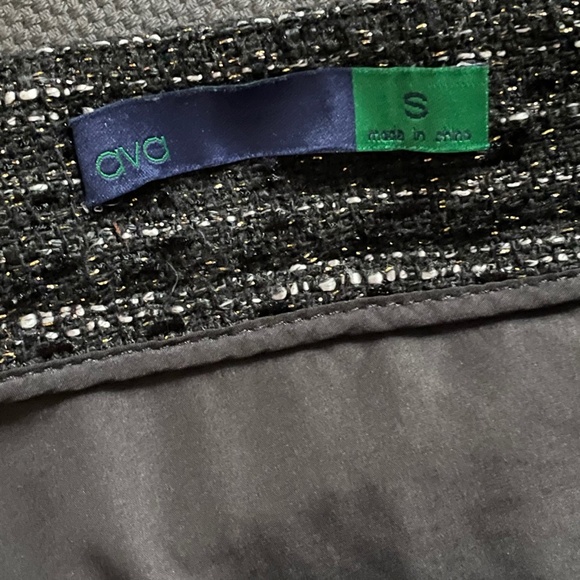 Ava High Waisted Metallic Tweed Skirt - Picture 7 of 7